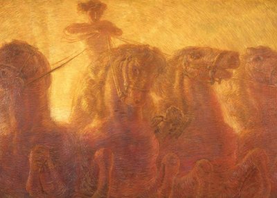 Il Carro del Sole o Trionfo del Commercio, 1907 da Gaetano Previati