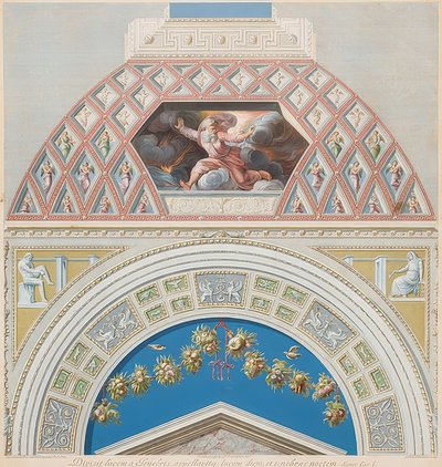 Lunetta e volta con Dio separa la luce dalle tenebre da Gaetano Savorelli