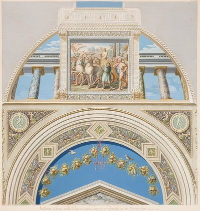 Lunetta e volta con il trionfo di Davide da Gaetano Savorelli