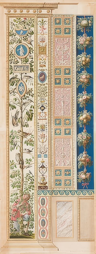 Pilastro Loggia VII (Il cacciatore di uccelli) da Gaetano Savorelli