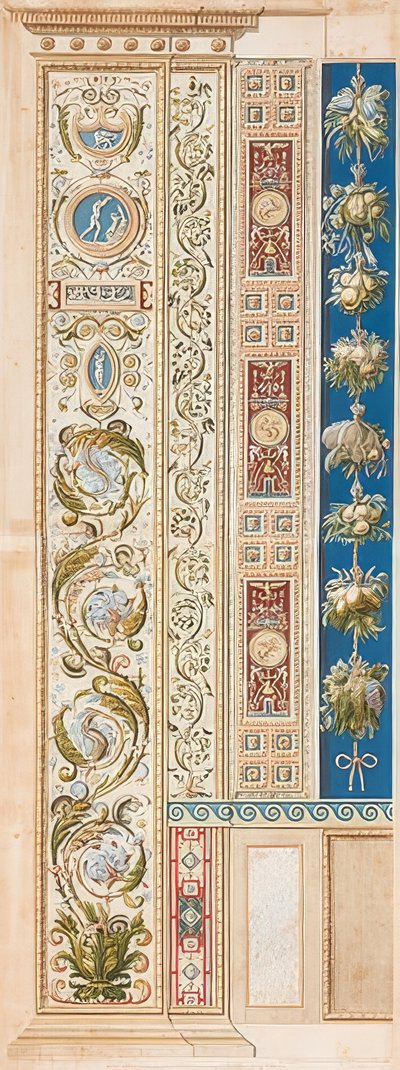 Pilastro Loggia V (Decorazione con belle volute) da Gaetano Savorelli
