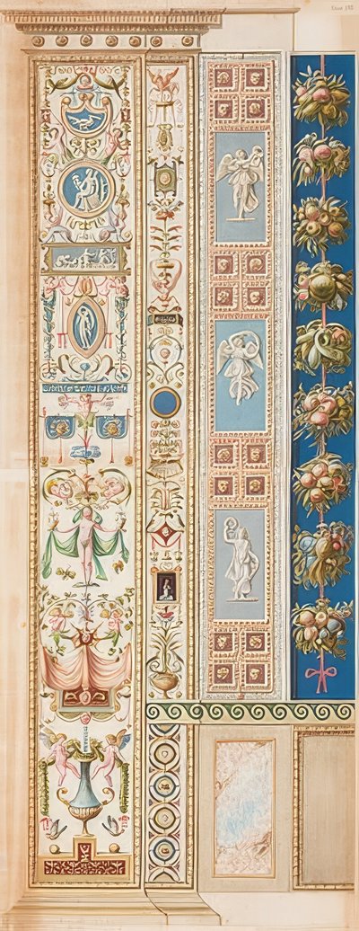 Pilastro Loggia XII (Decorazione che cresce da un vaso) da Gaetano Savorelli