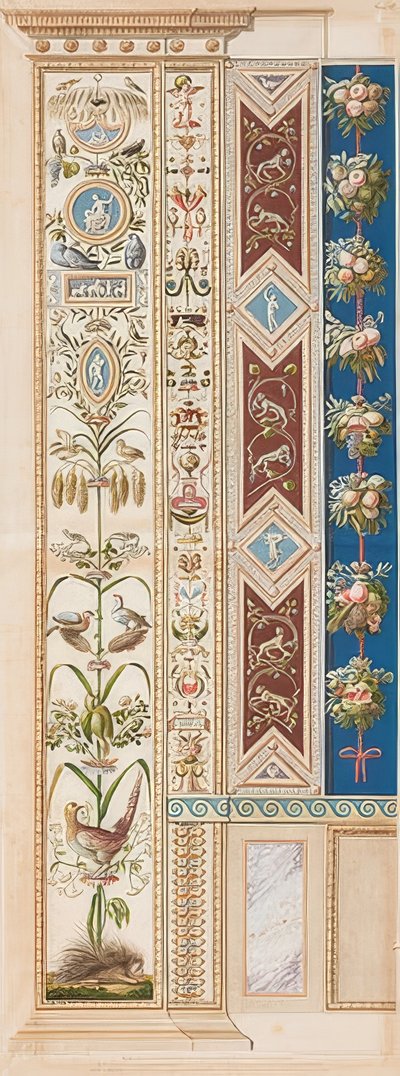 Pilastro Loggia XI (decorazione con porcospino) da Gaetano Savorelli