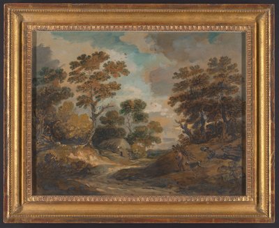 Landschaft: Mann mit Reisigbündeln da Gainsborough Dupont