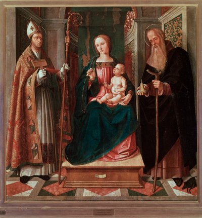 Madonna e Bambino tra San Biagio e Sant