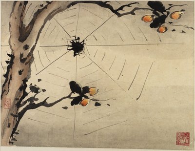 Pittura con le dita, da un album di dieci, 1684 da Gao Qipei