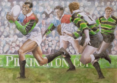 Partita di rugby: Harlequins contro Northampton, 1992 da Gareth Lloyd Ball