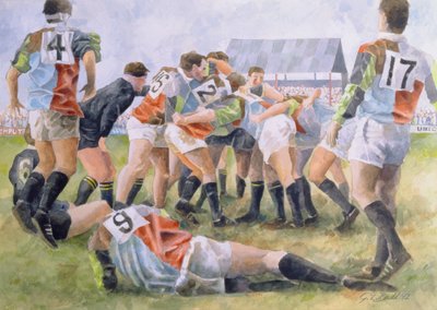 Partita di rugby: Harlequins contro Wasps, 1992 da Gareth Lloyd Ball