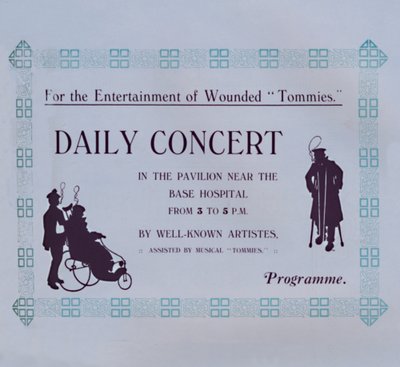 Pubblicità per un concerto, 1917 da Garratt and Atkinson