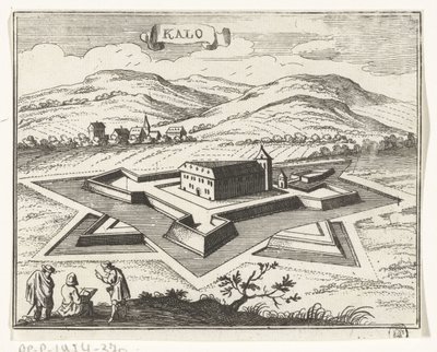 Veduta di Nagykálló da Gaspar Bouttats