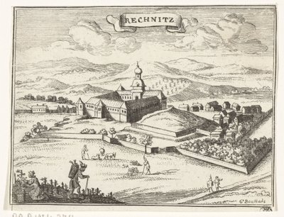Veduta di Rechnitz da Gaspar Bouttats