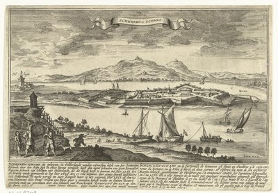 Vista su Schenkenschans da Gaspar Bouttats