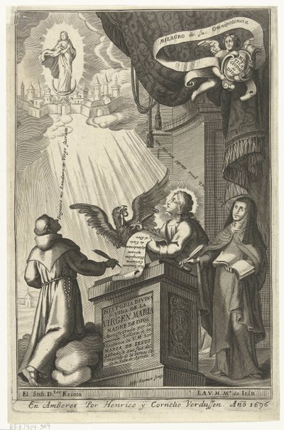 La Vergine Maria viene assunta nel regno dei cieli da Gaspar Bouttats