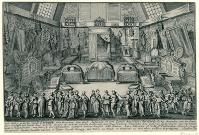 La lotteria di Henricus van Soest ad Anversa da Gaspar Bouttats