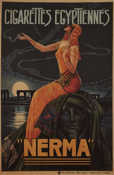 Sigarette egiziane Nerma, 1924 da Gaspar Camps