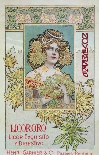 Novembre, da un calendario per Henri Garnier & Co. da Gaspar Camps Junyent