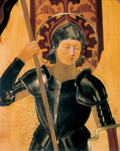 San Giorgio, (dettaglio) di una testiera realizzata da Gaspar Homar i Mesquida (1870-1955) da Gaspar Homar i Mesquida