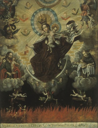 Nostra Signora del Monte Carmelo da Gaspar Miguel de Berrio