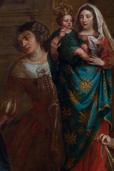 Arciduchessa Isabella di Spagna, che dona i suoi gioielli alla Basilica di San Martino a Halle da Gaspar De Crayer