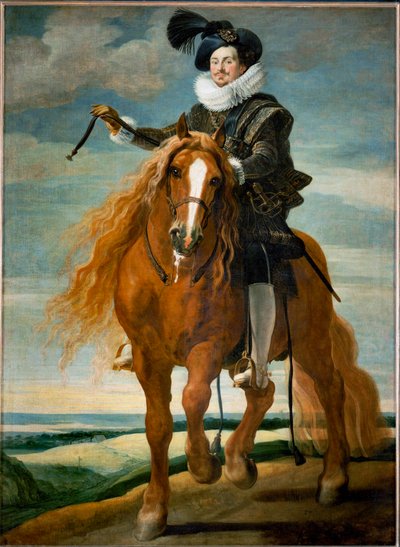 Ritratto equestre di Don Diego Messia Felipe de Guzman, marchese di Leganes ... (dipinto su tela) da Gaspar De Crayer