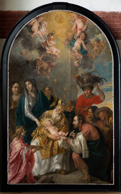 Chiesa parrocchiale (Parochiekerk Sint-Andries). Interno. Dipinto. Circoncisione. da Gaspar De Crayer