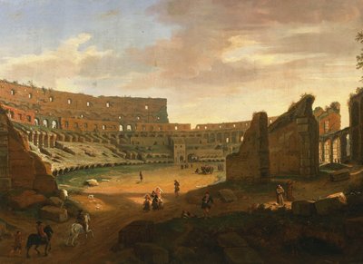 Interno del Colosseo (dettaglio) da Gaspar van Wittel