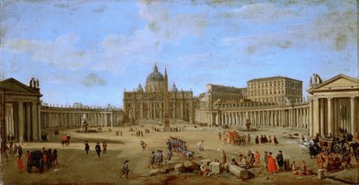 Piazza San Pietro, Roma (ca 1705) da Gaspar van Wittel