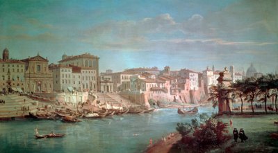 Il Tevere al Porto di Ripetta da Gaspar van Wittel