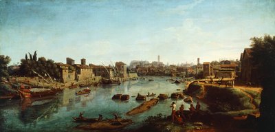 Veduta del Tevere da Gaspar van Wittel