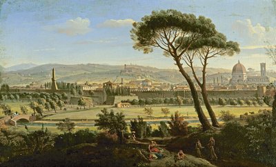 Veduta di Firenze dalla strada di Bologna da Gaspar van Wittel