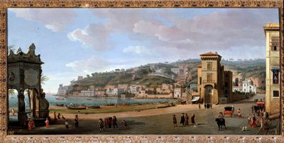 Veduta del quartiere Chiaia, Napoli da Gaspar van Wittel