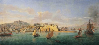 Veduta di Napoli dal mare da Gaspar van Wittel