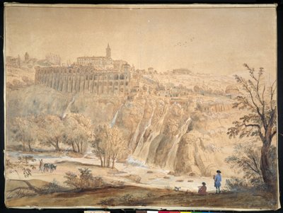 Veduta del Monastero Basiliano a Grottaferrata, Roma da Gaspar van Wittel