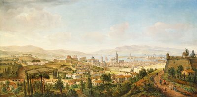 Vista panoramica di Messina, Sicilia da Gaspar van Wittel