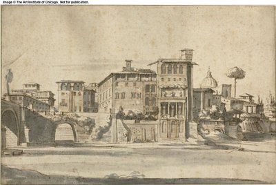 Case sul Tevere da Gaspar van Wittel