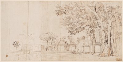 I giardini della Villa Medici da Gaspar van Wittel