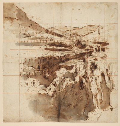 Veduta di Tivoli, 1700-10 da Gaspar van Wittel