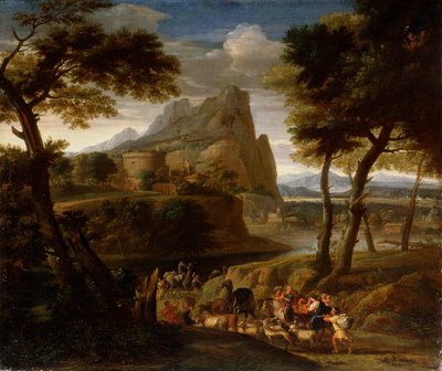 Paesaggio con carovana, XVII secolo da Gaspard Dughet