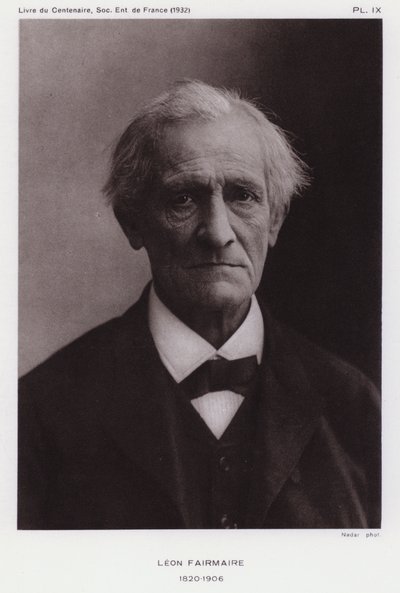 Leon Fairmaire, entomologo francese da Gaspard Felix Tournachon Nadar