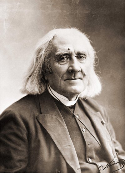 Ritratto di Franz Liszt di Nadar (fotografia del XIX secolo) da Gaspard Felix Tournachon Nadar