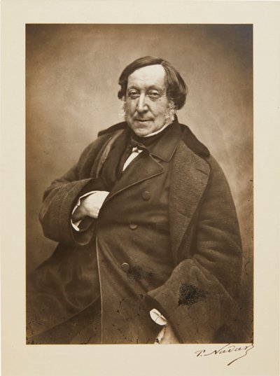 Ritratto di Gioachino Rossini da Gaspard Félix Nadar