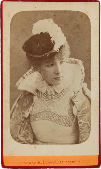 Ritratto di Sarah Bernhardt 1844-1923, ca. 1865 da Gaspard Félix Nadar