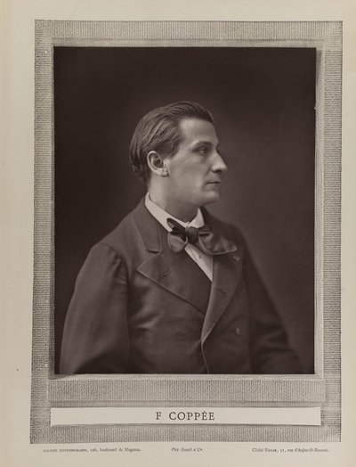 Ritratto del poeta François Coppée 1842-1908, c. 1875 da Gaspard Félix Nadar