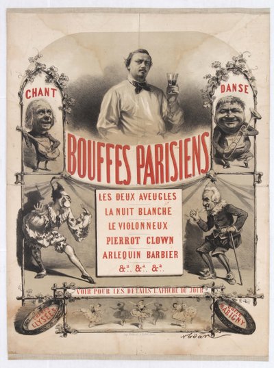 Théâtre des Bouffes-Parisiens di Jacques Offenbach da Gaspard Félix Nadar