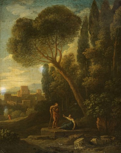 Paesaggio Classico con Figure da Gaspard Poussin Dughet