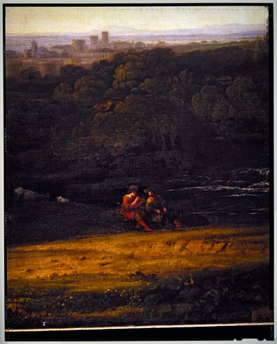 Paesaggio pastorale italiano, dettaglio da Gaspard Poussin Dughet