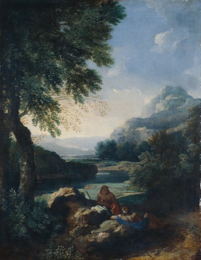 Paesaggio con pastori, c.1660 da Gaspard Poussin Dughet