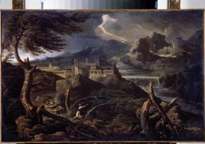 Paesaggio con fulmini da Gaspard Poussin Dughet