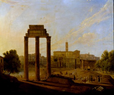 Roma: veduta del Foro verso il Campidoglio da Gaspare Gabrielli