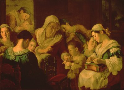 La scuola del ricamo, 1751-52 da Gaspare Traversi